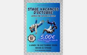 Stage vacances octobre =