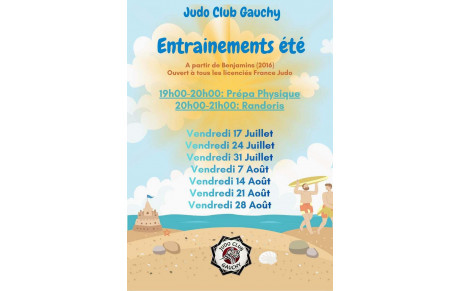 Entrainements durant l'été